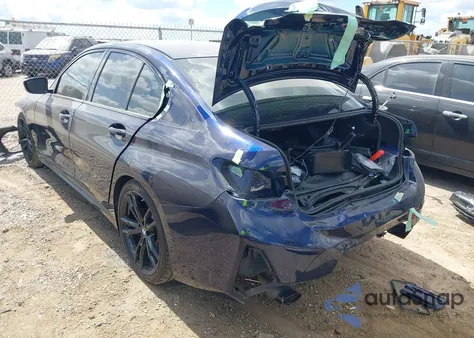 2023 BMW 330I из США, поврежденный, VIN 3MW69FF09P8D43879